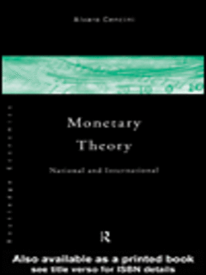 cover image of Monetary Theory